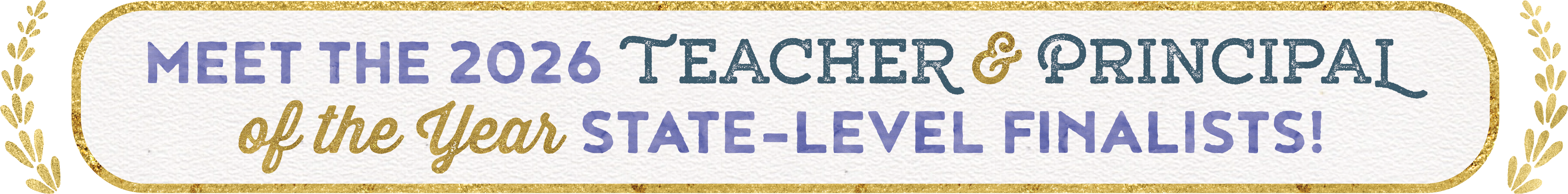 Meet the 2026 Teacher and Principal of the Year State-Level Finalists!