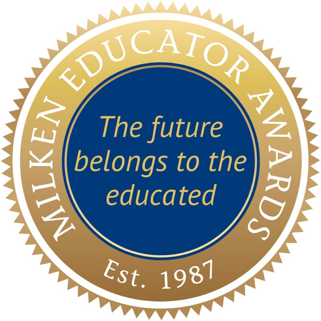 Milken Educator Award, Est. 1987 - The future belongs to the educated.