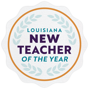 New Teacher of the Year Logo Louisiana New Teacher of the Year