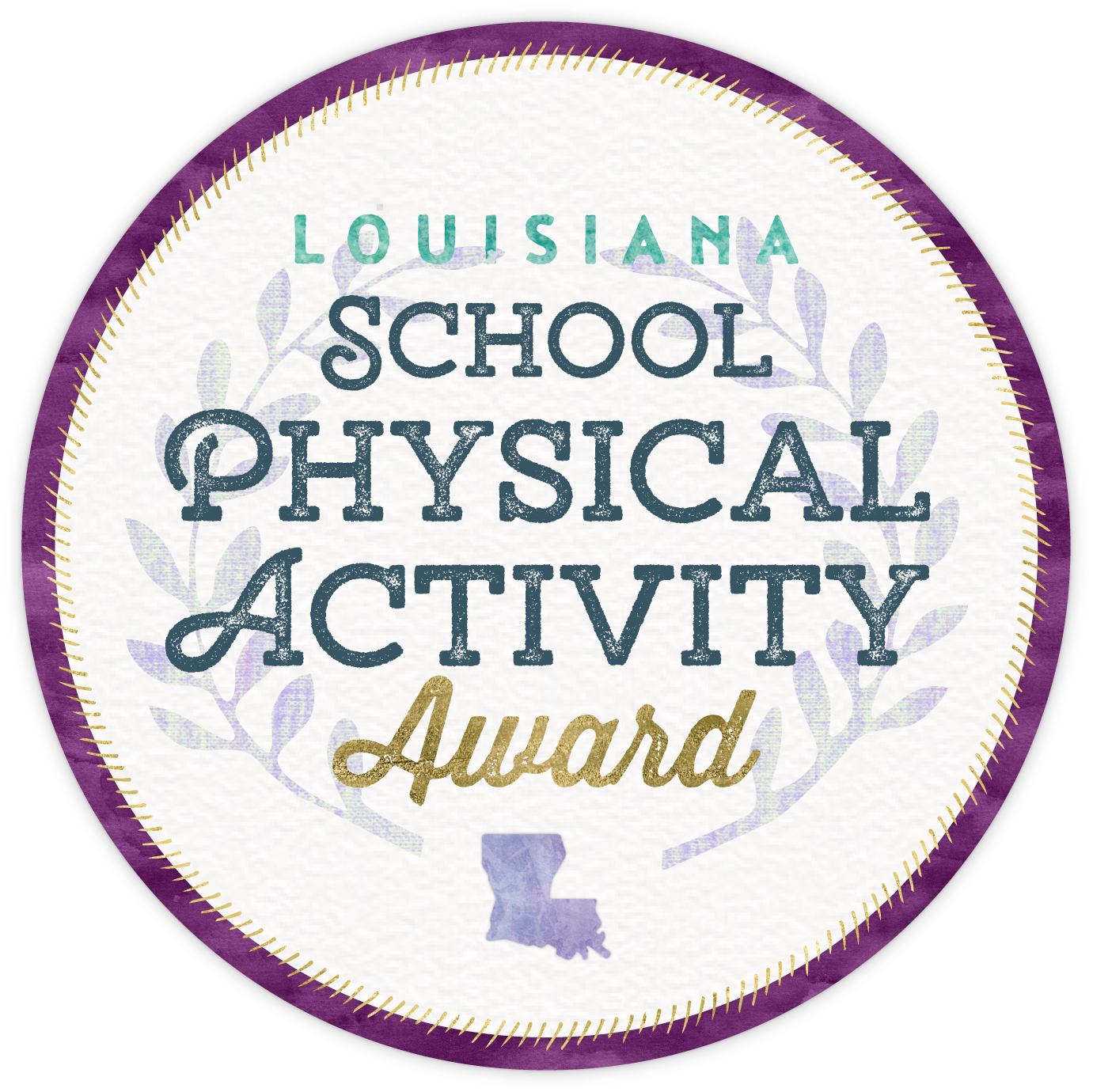 Louisiana School Physical Activity Award Seal Logo